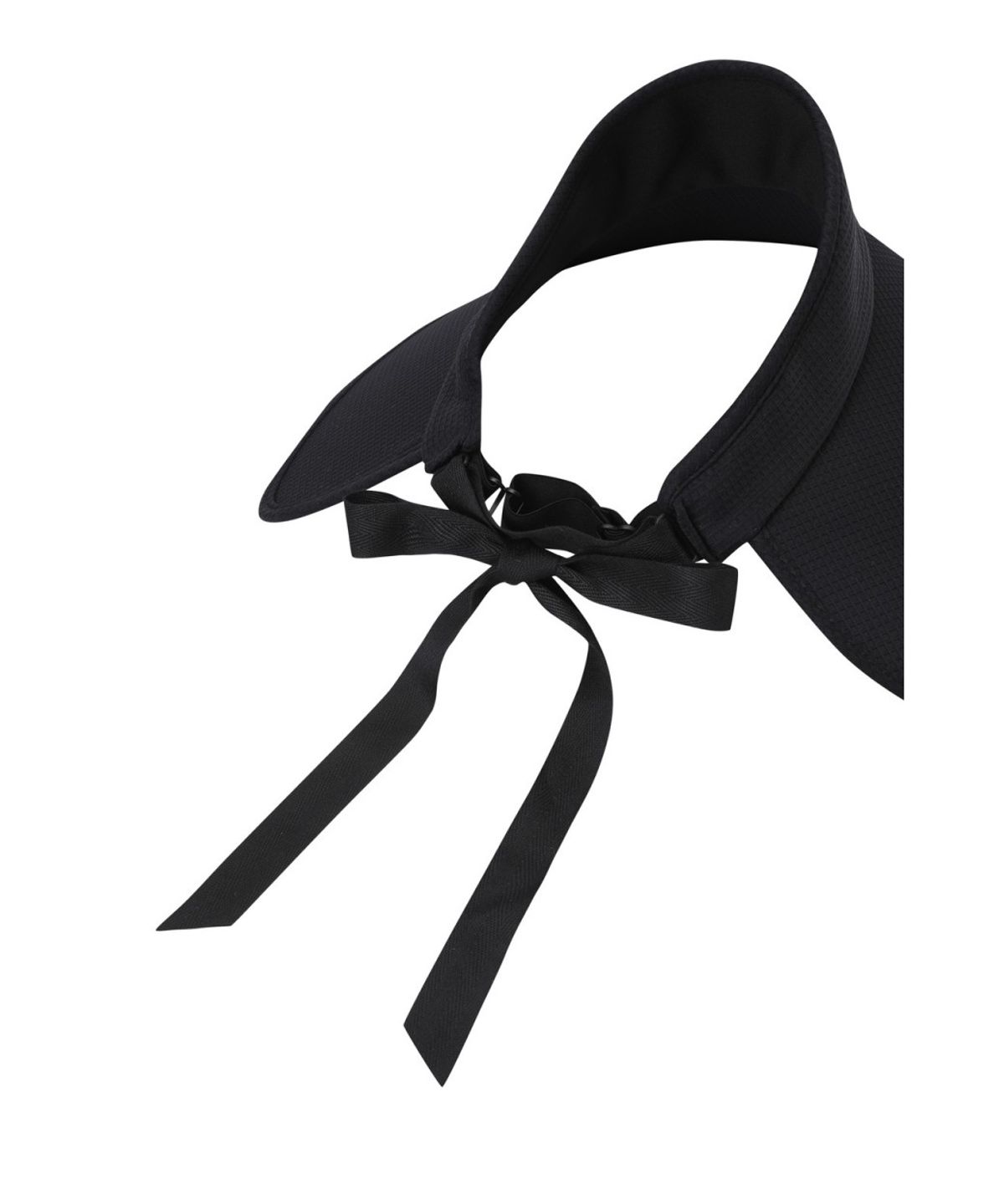 왁(WAAC) Women Ribbon Wide Visor WGRCX26112BKX