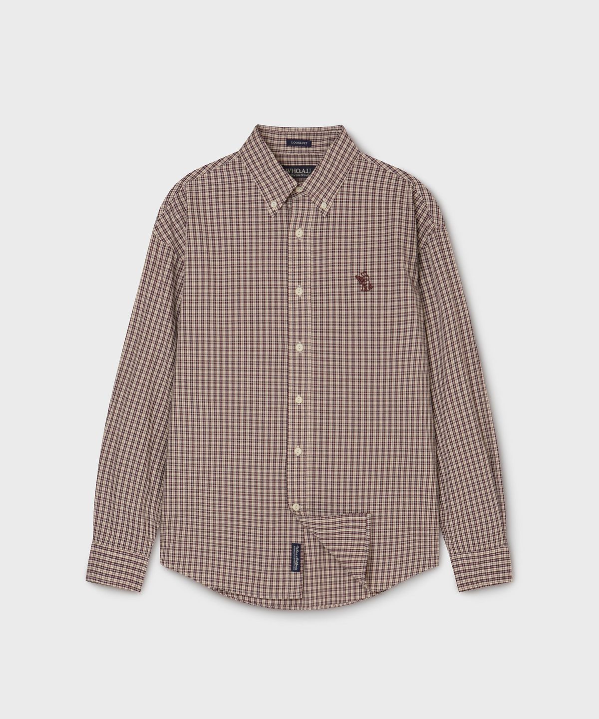 후아유(WHO.A.U) Loose-fit Check Shirts (U) / WHYCG2431U