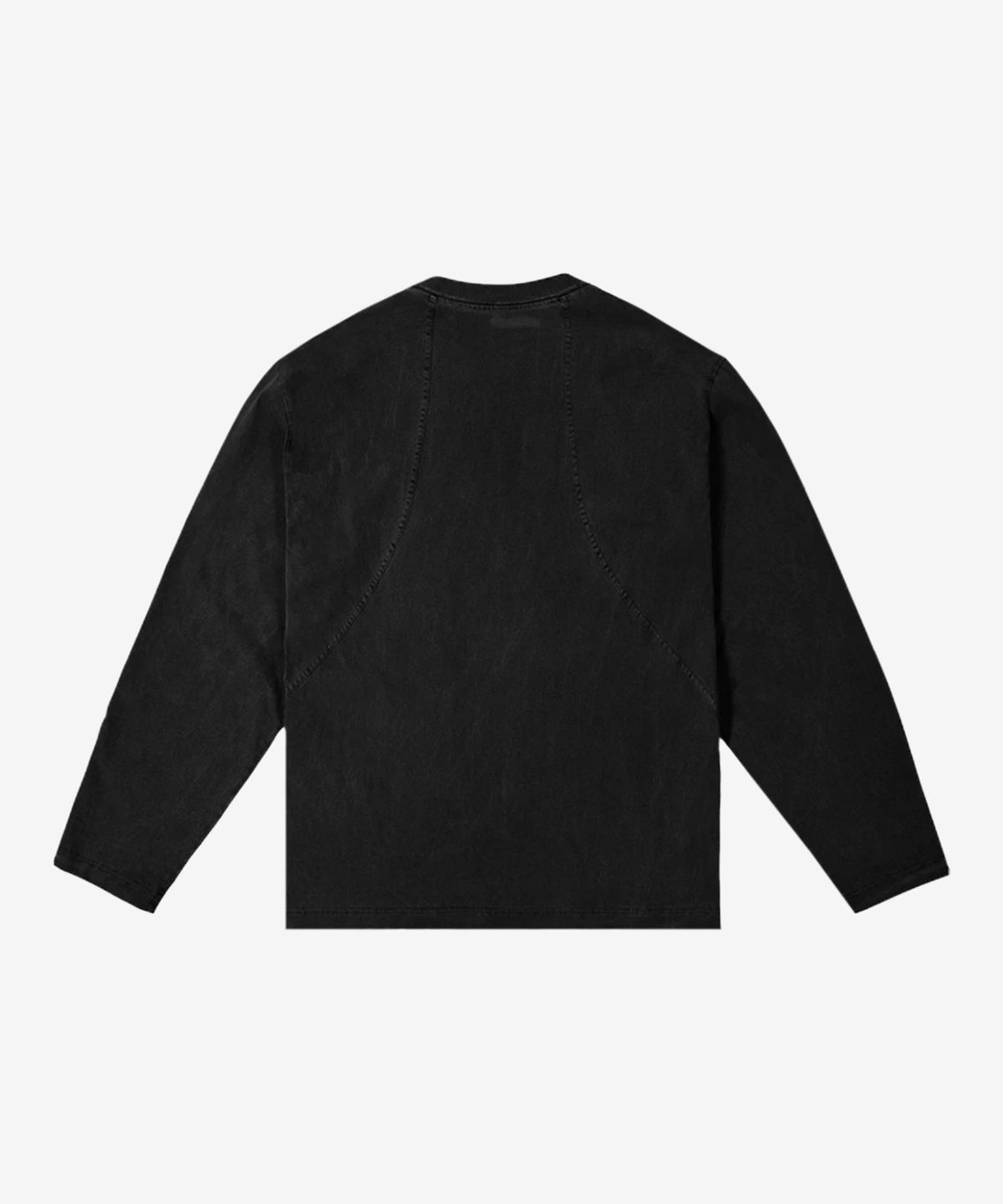 애티튜드 애티튜드(ATTITUDE ATTITUDE) AA Curved Garment Dyeing Long Sleeve Black