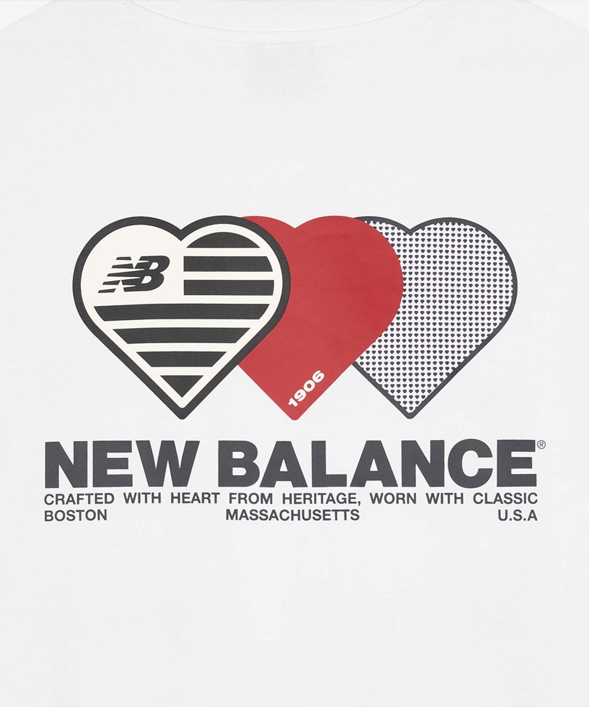 뉴발란스(NEW BALANCE) NBNDG2A013 / UNI NB 하트 그래픽 긴팔티 (WHITE)
