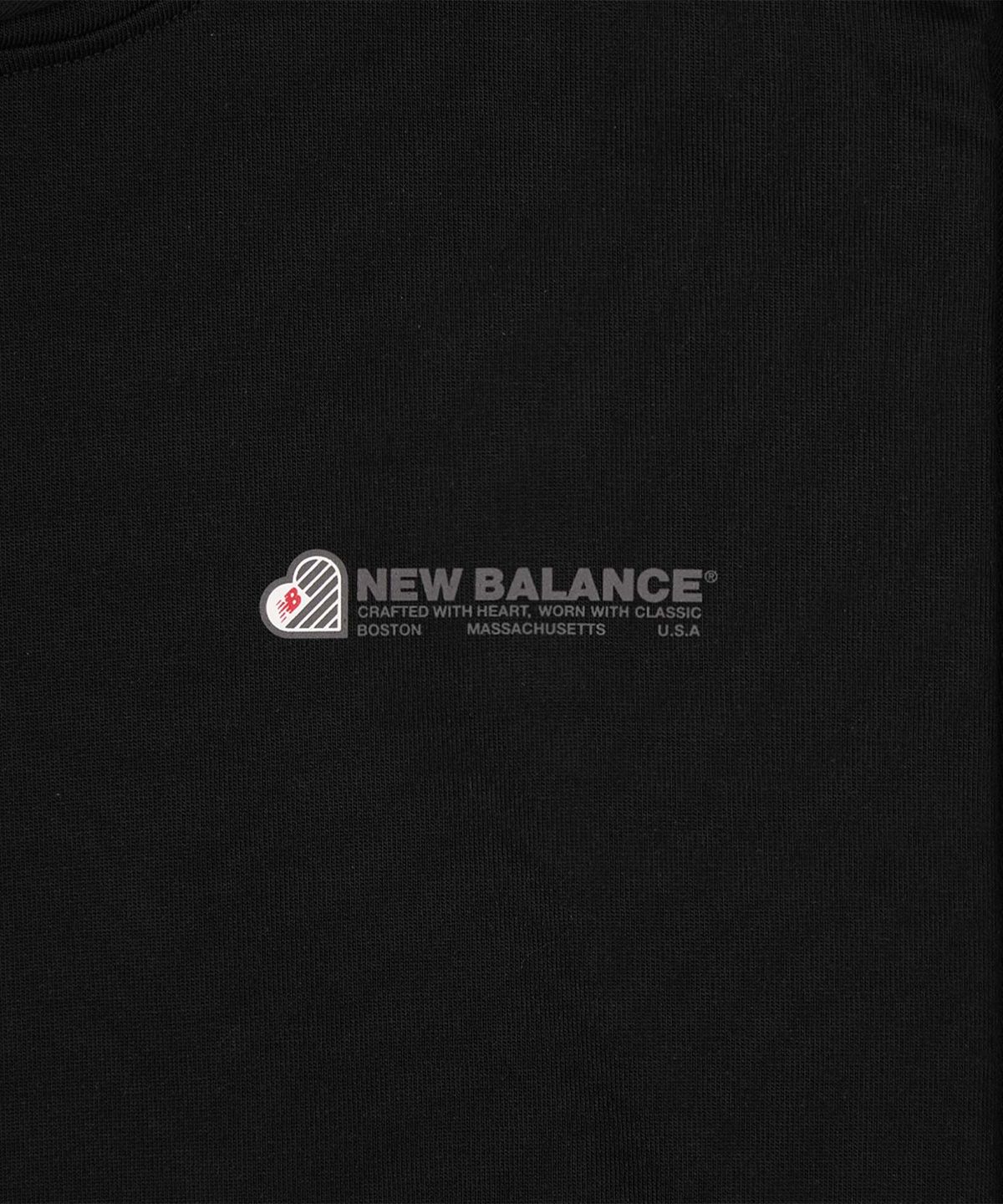 뉴발란스(NEW BALANCE) NBN0G2A033 / UNI NB 하트 그래픽 후드티 (BLACK)