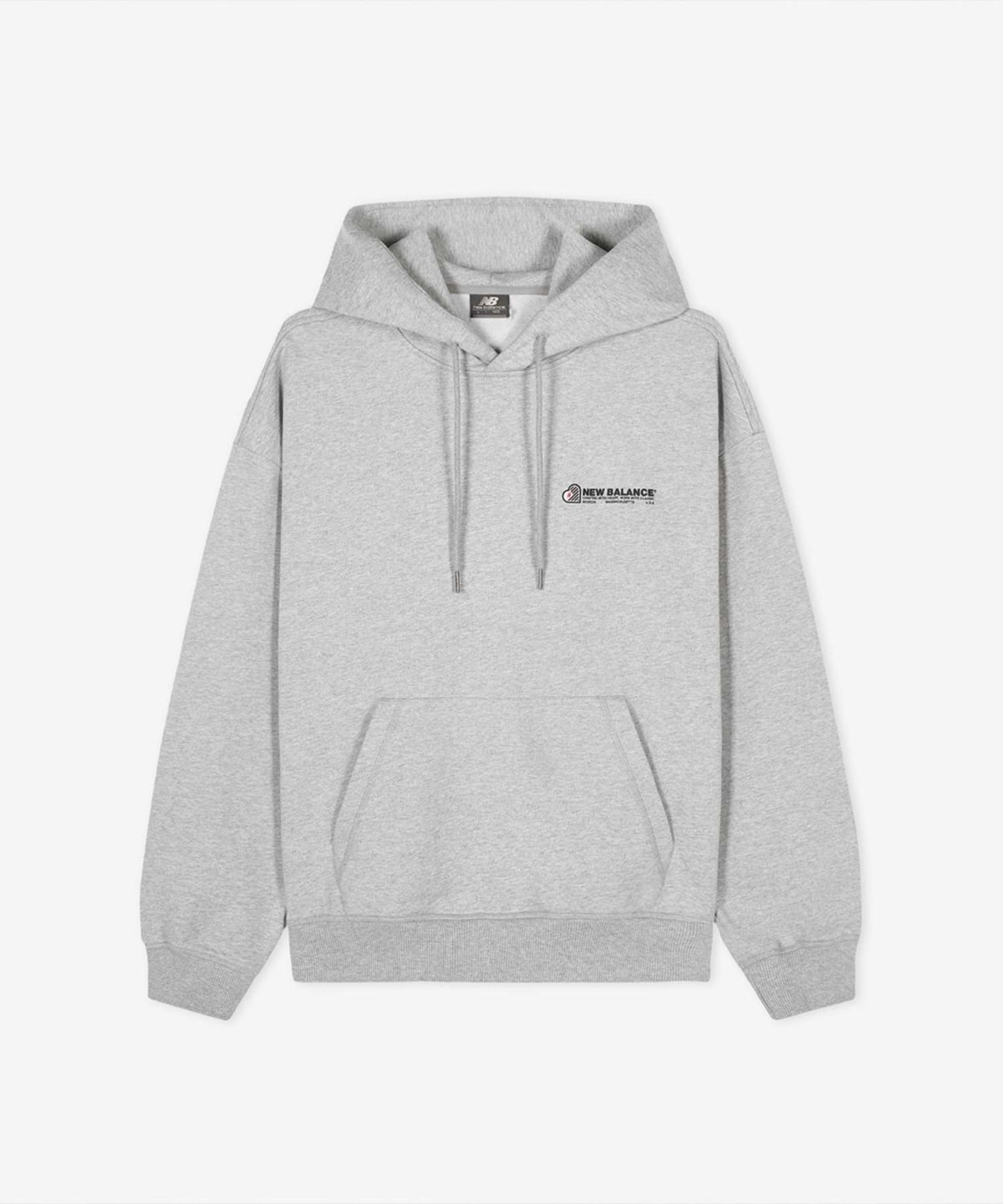 뉴발란스(NEW BALANCE) NBN0G2A033 / UNI NB 하트 그래픽 후드티 (GRAY)