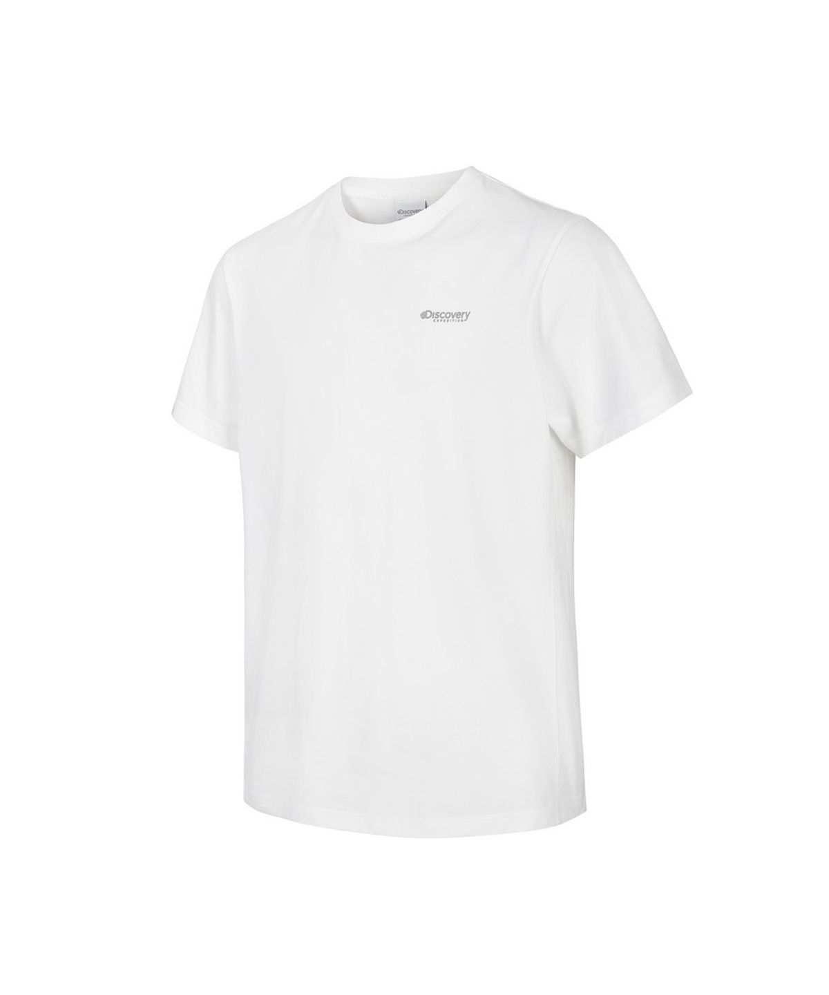 디스커버리 익스페디션(DISCOVERY EXPEDITION) 남성 에버딘 스몰로고 반팔티셔츠 (WHITE)
