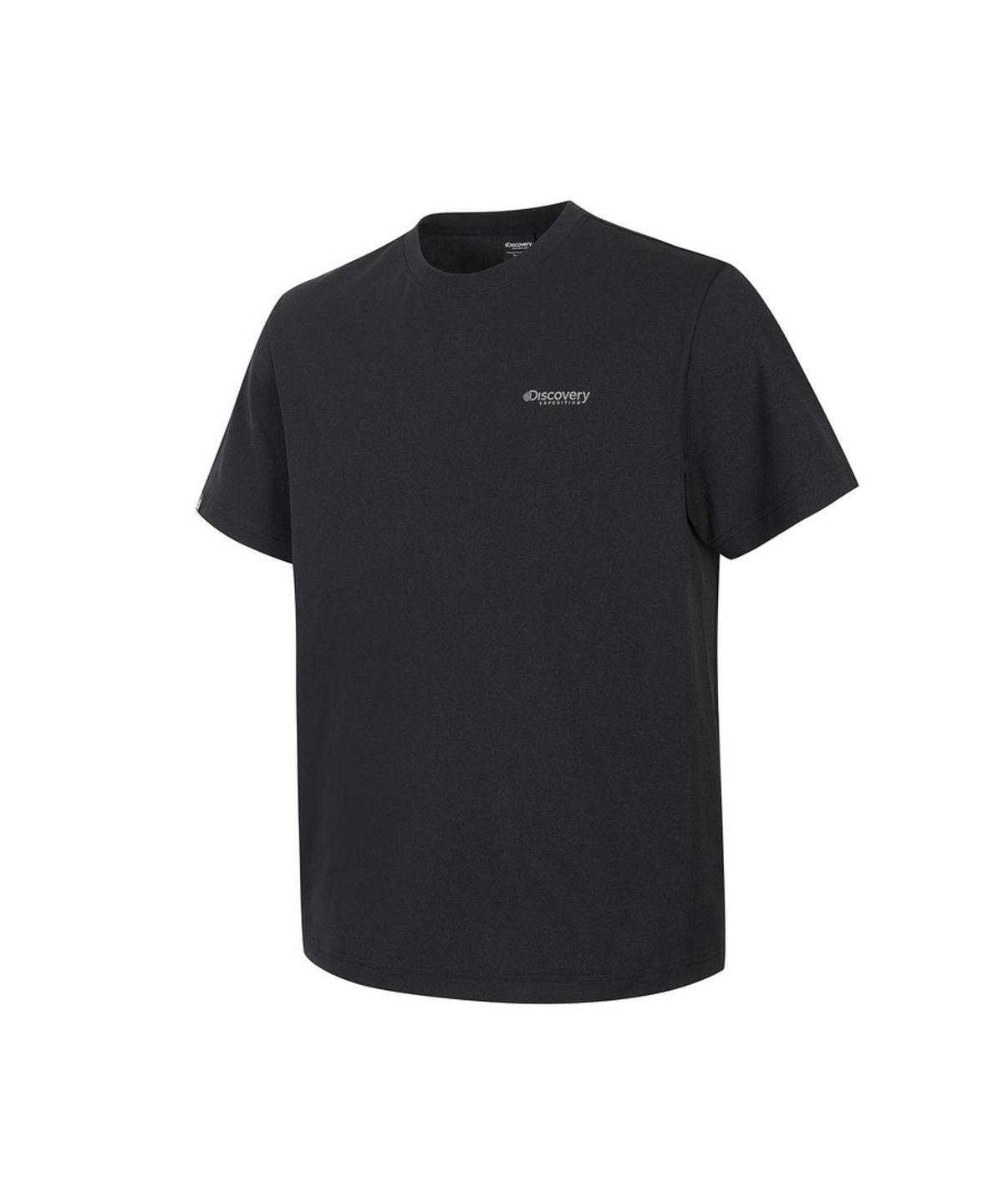디스커버리 익스페디션(DISCOVERY EXPEDITION) 남성 에버딘 스몰로고 반팔티셔츠 (BLACK)