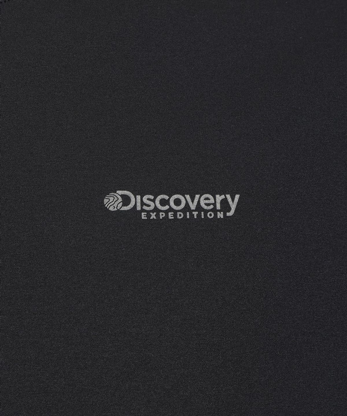 디스커버리 익스페디션(DISCOVERY EXPEDITION) 남성 에버딘 스몰로고 반팔티셔츠 (BLACK)