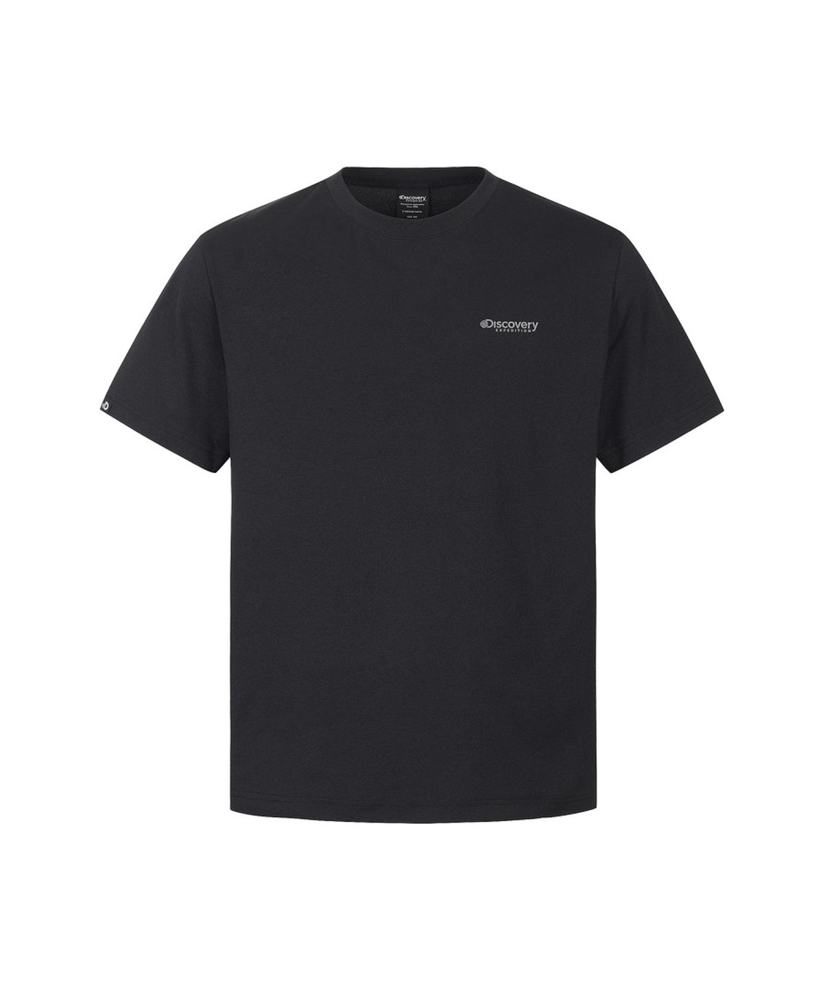 디스커버리 익스페디션(DISCOVERY EXPEDITION) 남성 에버딘 스몰로고 반팔티셔츠 (BLACK)