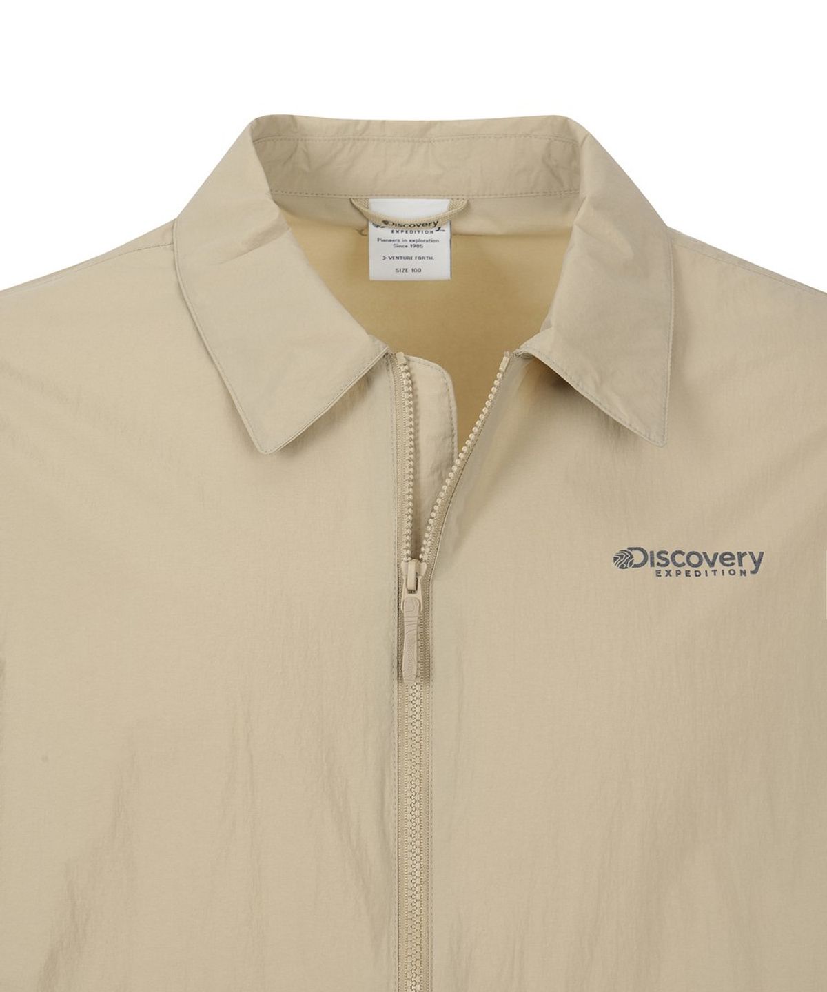 디스커버리 익스페디션(DISCOVERY EXPEDITION) 남성 프레시벤트 윌버 카라형 블루종 자켓 (L/BEIGE)