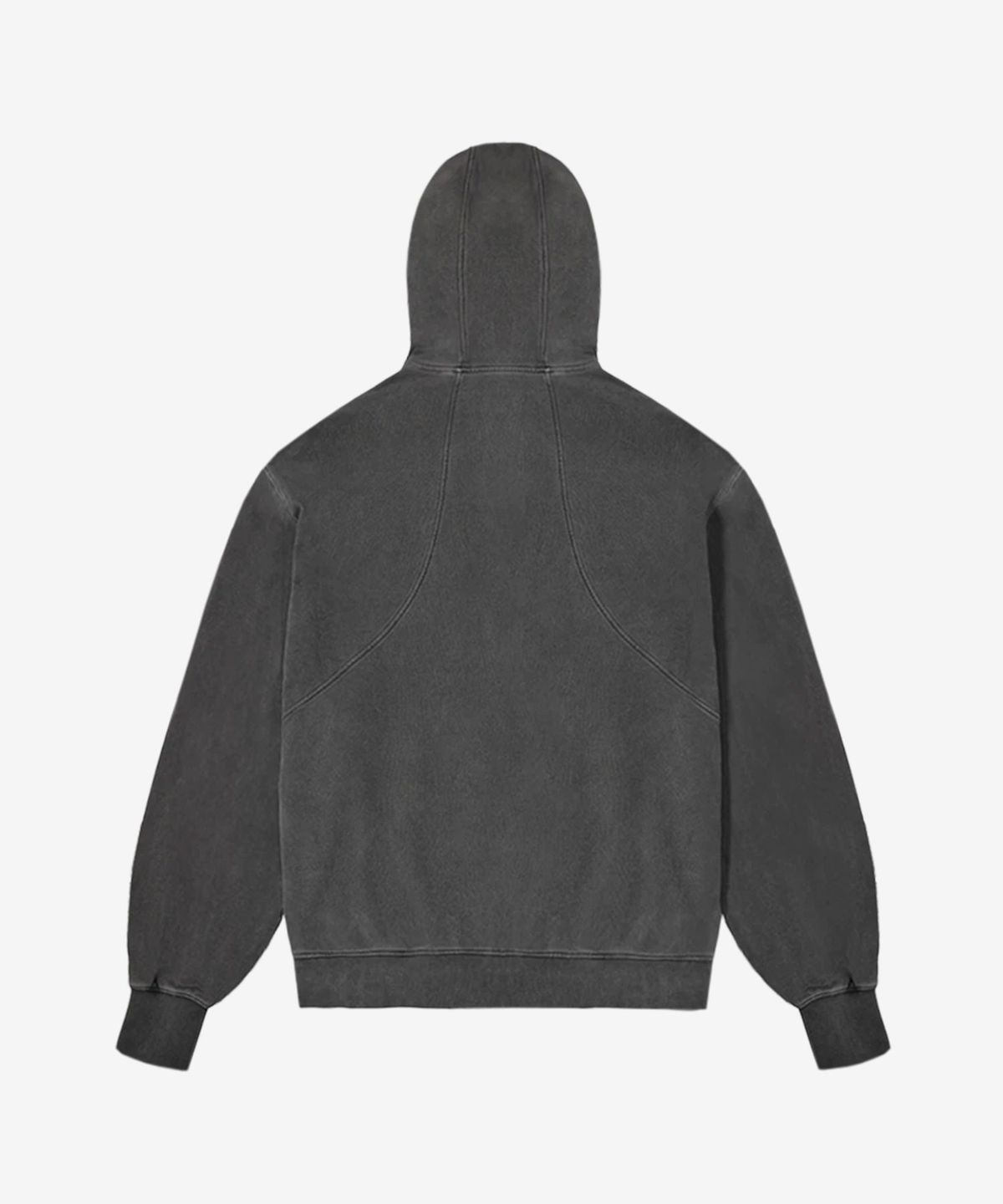 애티튜드 애티튜드(ATTITUDE ATTITUDE) AA Curved Garment Dyeing Sweat Hoodie Zip-up Grey