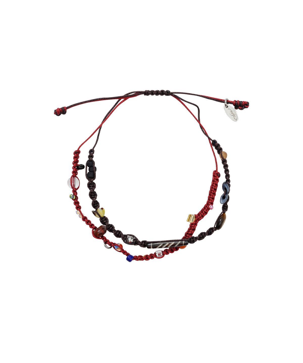아조바이아조(AJOBYAJO) Wabisabi Knot Layered Bracelet [RED]