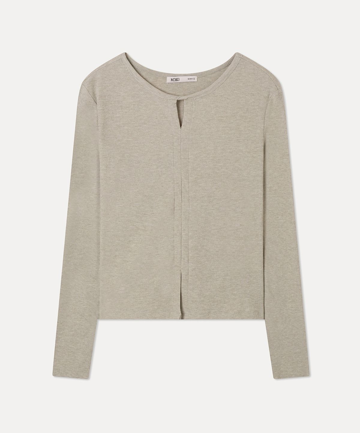 미쏘(MIXXO) 꼬임 포인트 긴팔 티셔츠_MIWLWG319A