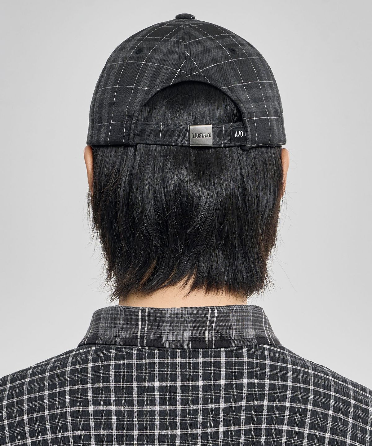아조바이아조(AJOBYAJO) Check Baseball Cap [BLACK]