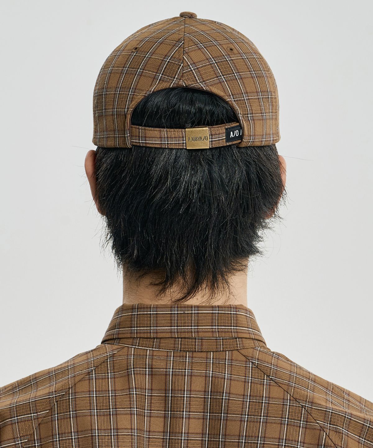 아조바이아조(AJOBYAJO) Check Baseball Cap [CAMEL]
