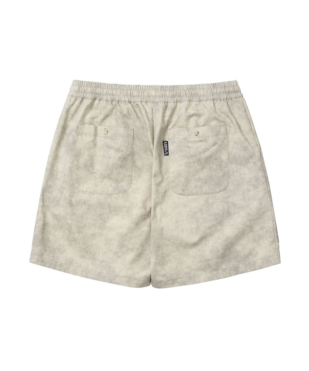 아조바이아조(AJOBYAJO) Printed Tie-Dye Cargo Shorts [IVORY]