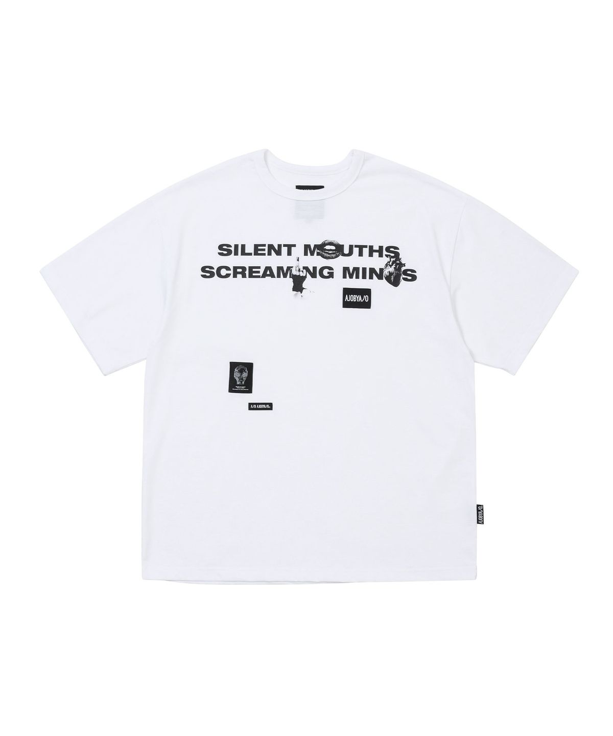 아조바이아조(AJOBYAJO) SMSM Slogan T-Shirt [WHITE]