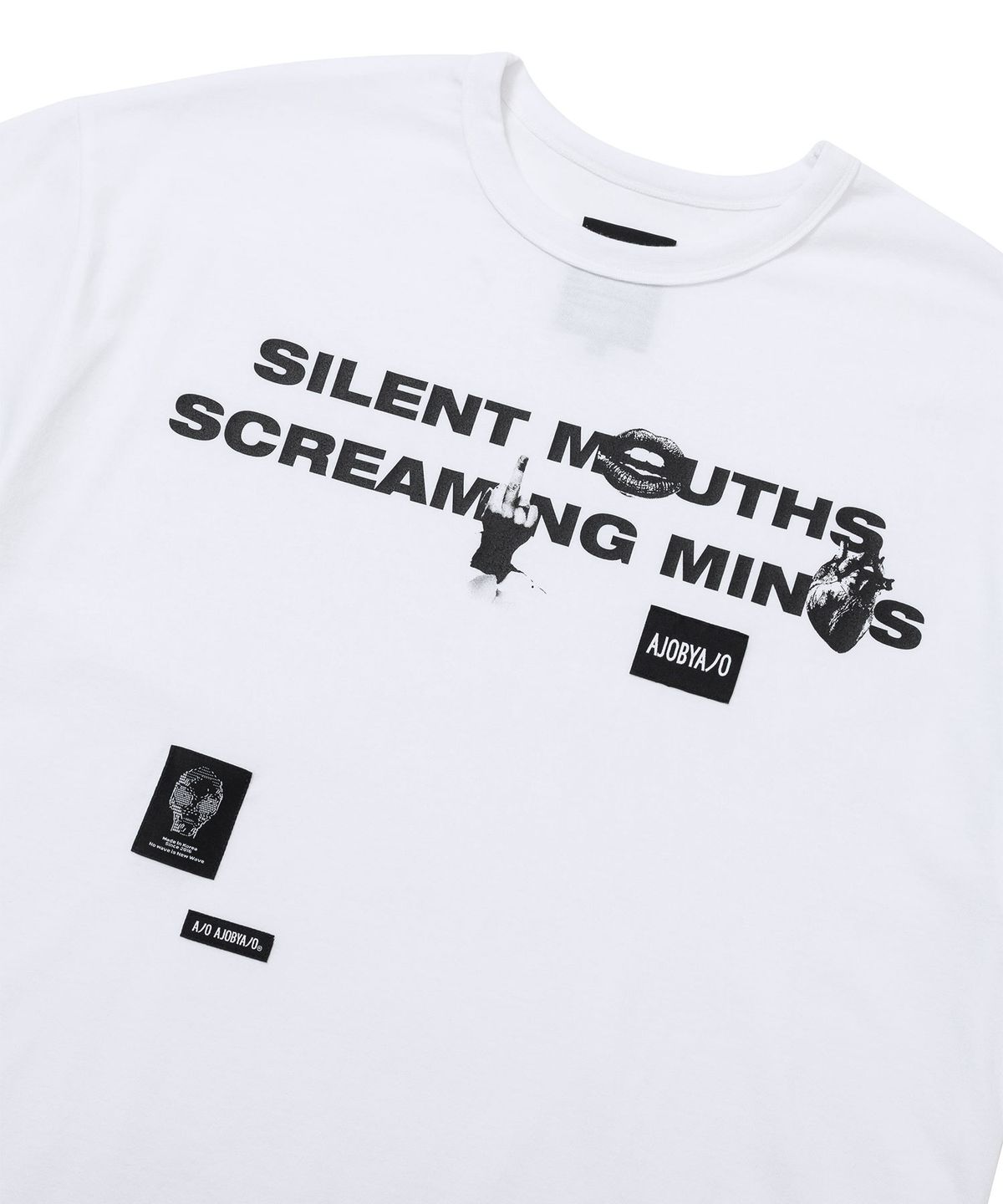 아조바이아조(AJOBYAJO) SMSM Slogan T-Shirt [WHITE]