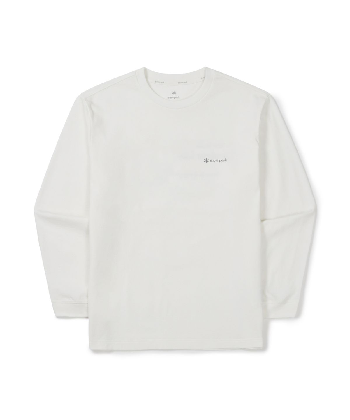 스노우피크 어패럴(SNOWPEAK APPAREL) 소로나 레터링 긴팔 티셔츠 (S26SUFTL62) Off White