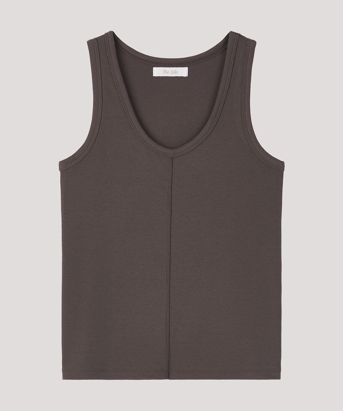 더 릴(THE LILLE) U-Neck Sleeveless Top_Brown