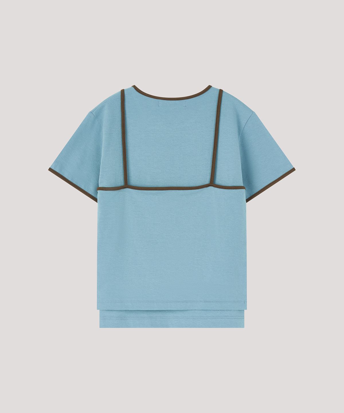 더 릴(THE LILLE) Layered Coloration Top_ Skyblue
