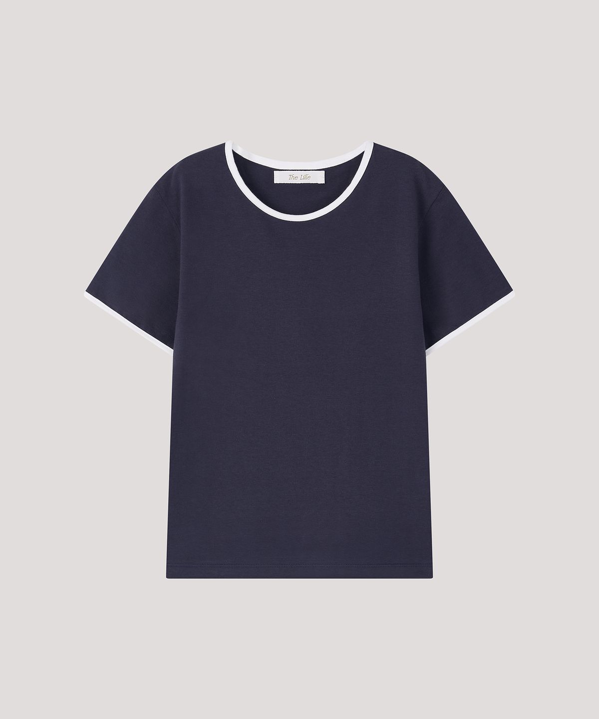 더 릴(THE LILLE) Layered Coloration Top_ Navy