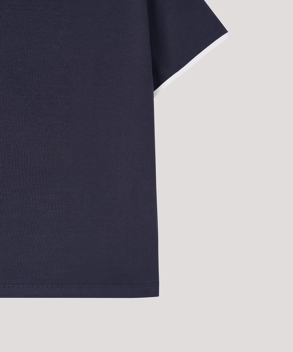 더 릴(THE LILLE) Layered Coloration Top_ Navy