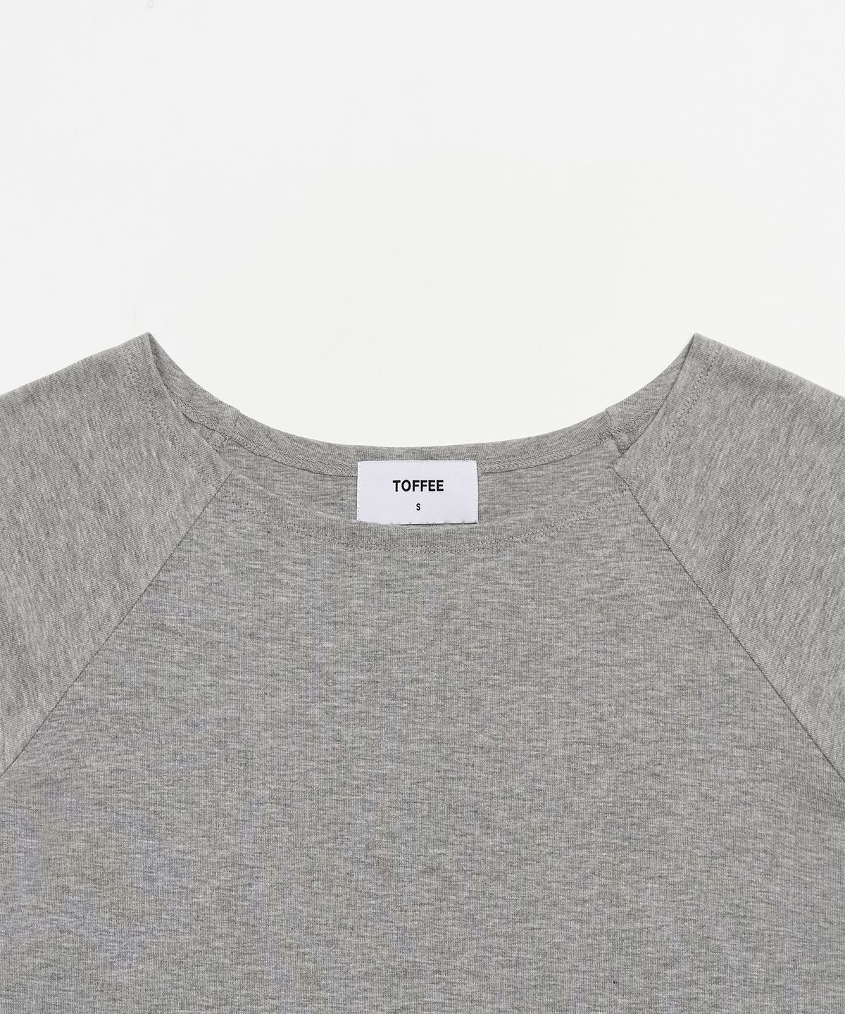 토피 우먼(TOFFEE WOMEN) W 보트넥 하프 슬리브 티셔츠 (GREY)