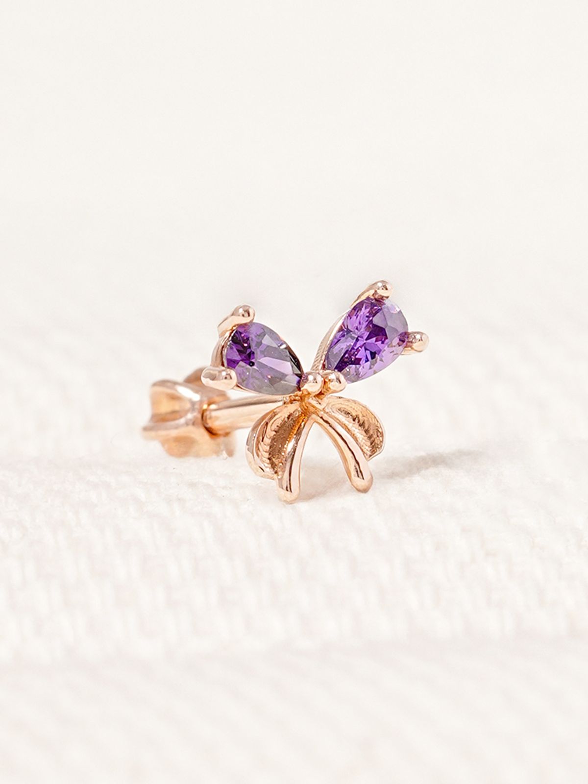 미니멀피어싱(MINIMALPIERCING) 14K 18K 문라이트 리본 피어싱