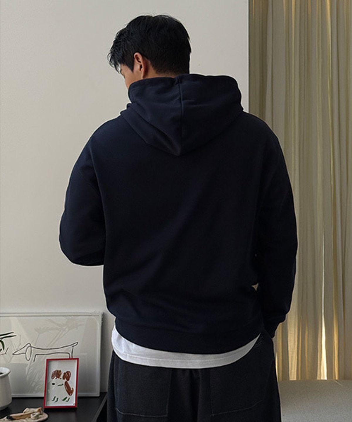 바이모노(BYMONO) [빅사이즈 XL-6XL] 모노 보들보들 후드티
