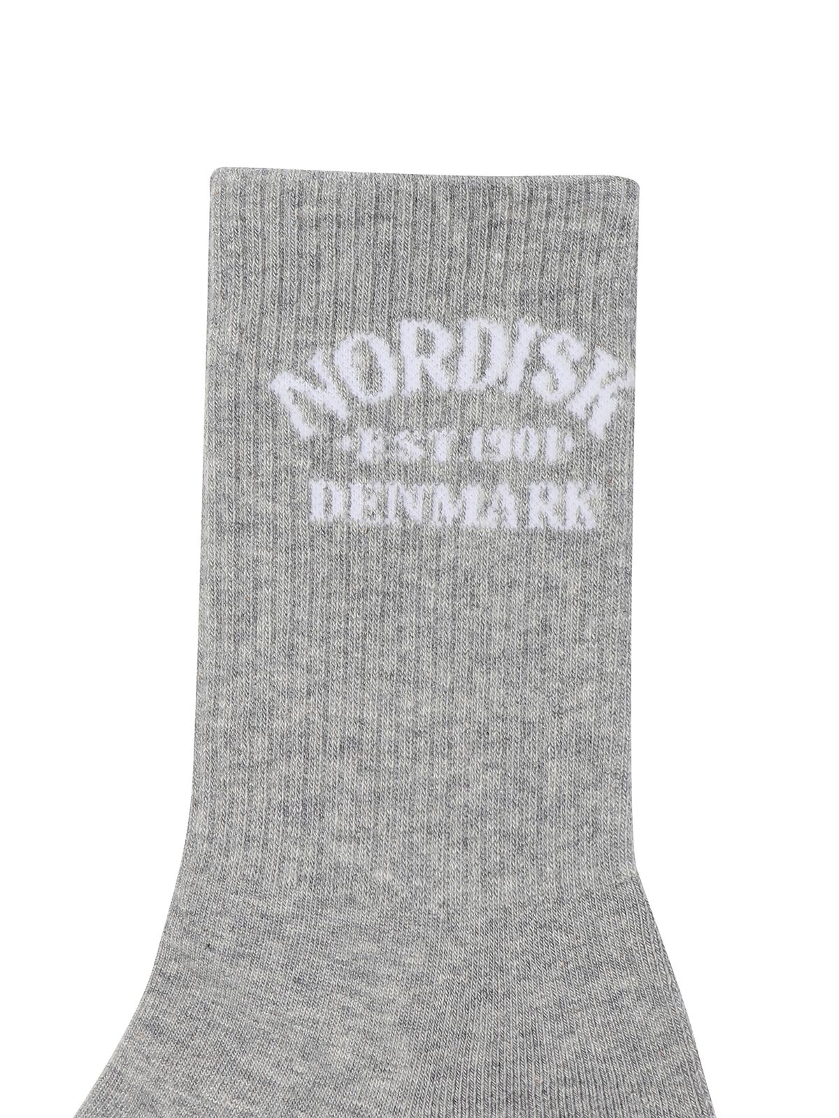 노르디스크(NORDISK) [비메이트] 그래픽 미드크루 삭스_Melange GREY