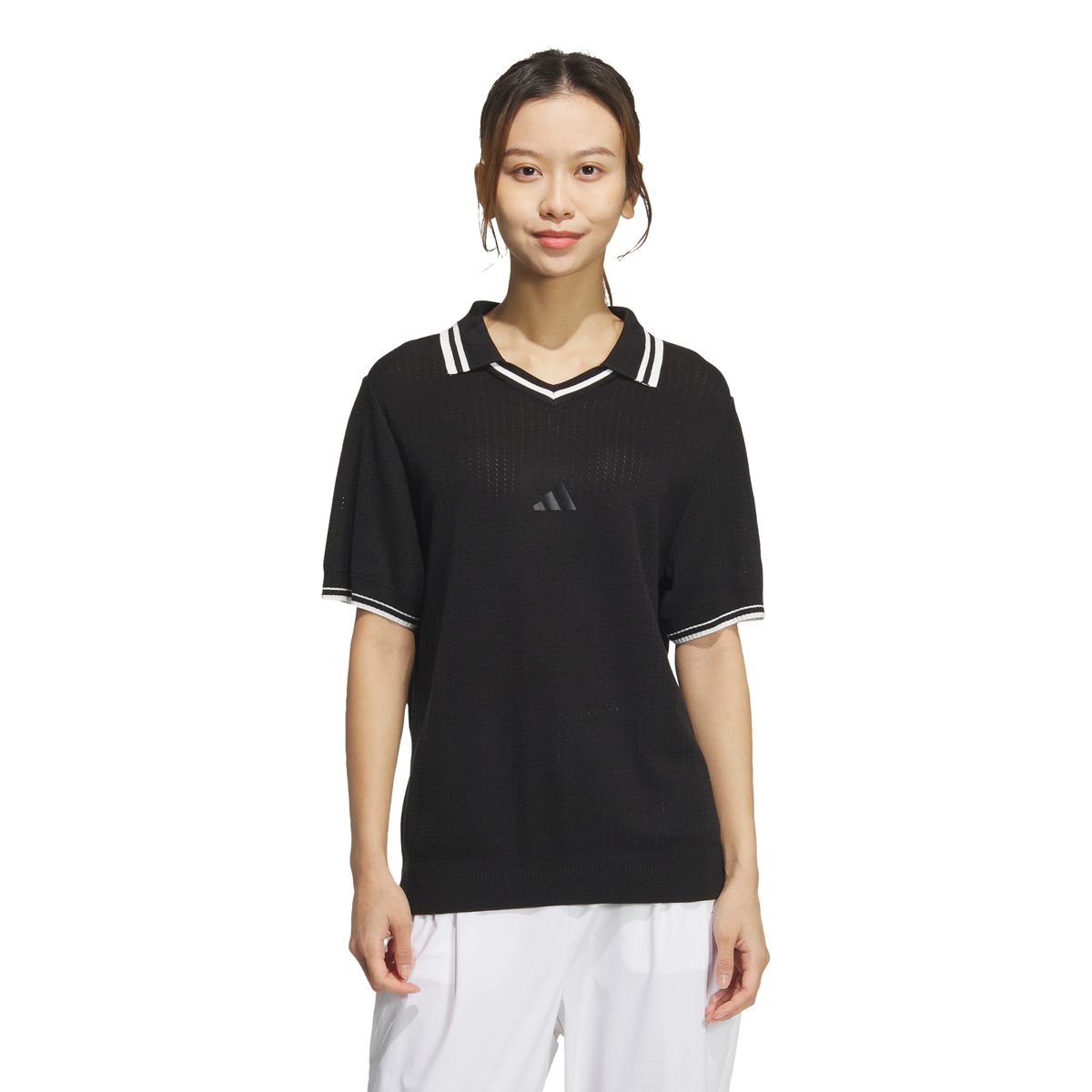 아디다스 골프(ADIDAS GOLF) 반팔 니트 폴로 셔츠 JG1379
