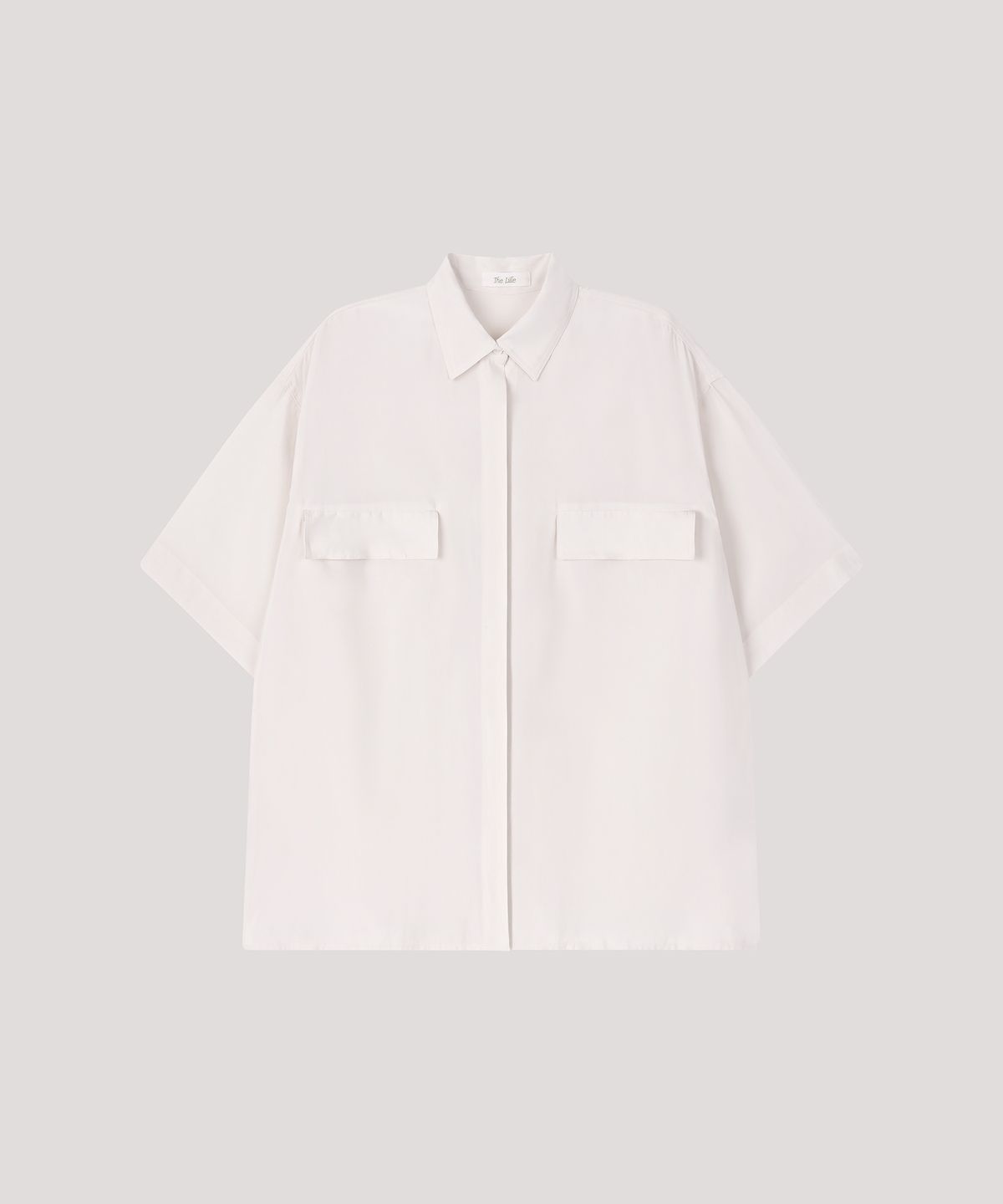 더 릴(THE LILLE) Pocket Satin Shirts_Ivory