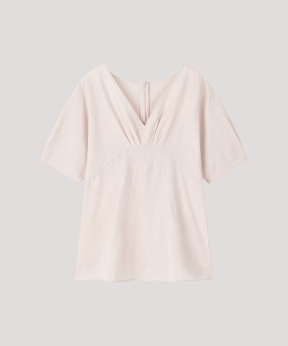 더 릴(THE LILLE) Linen V-neck Blouse_Beige