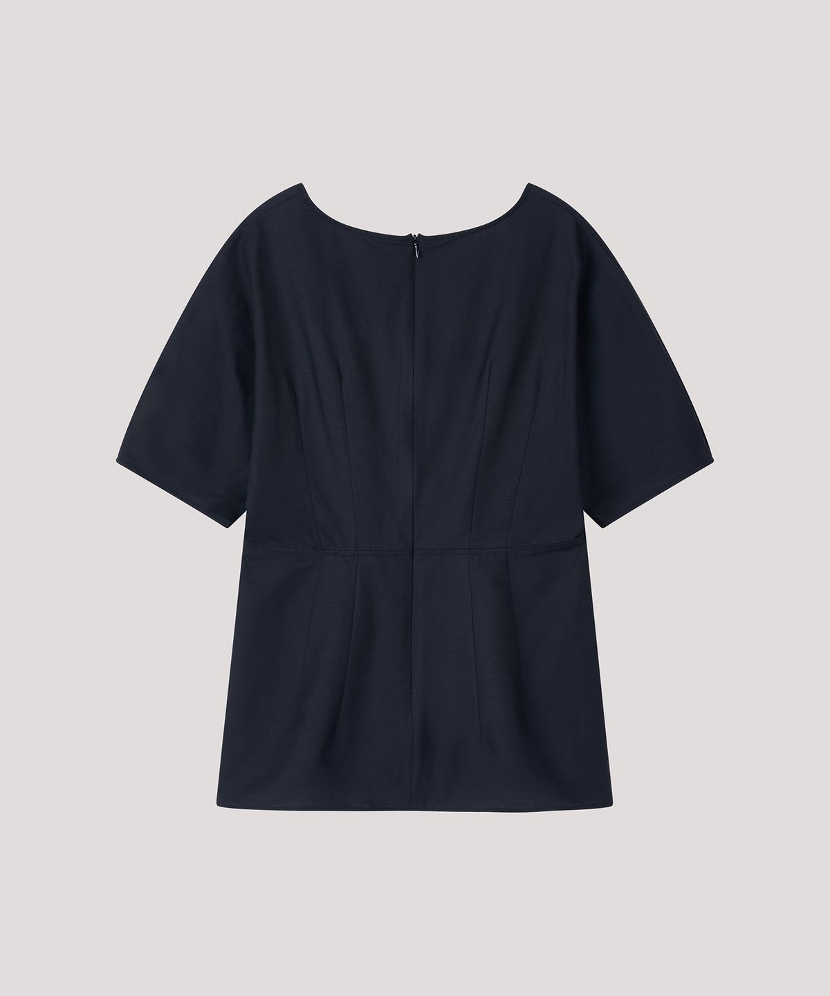 더 릴(THE LILLE) Linen V-neck Blouse_Navy