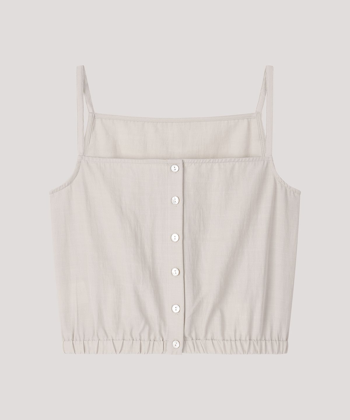 더 릴(THE LILLE) Button Sleeveless Blouse_Beige