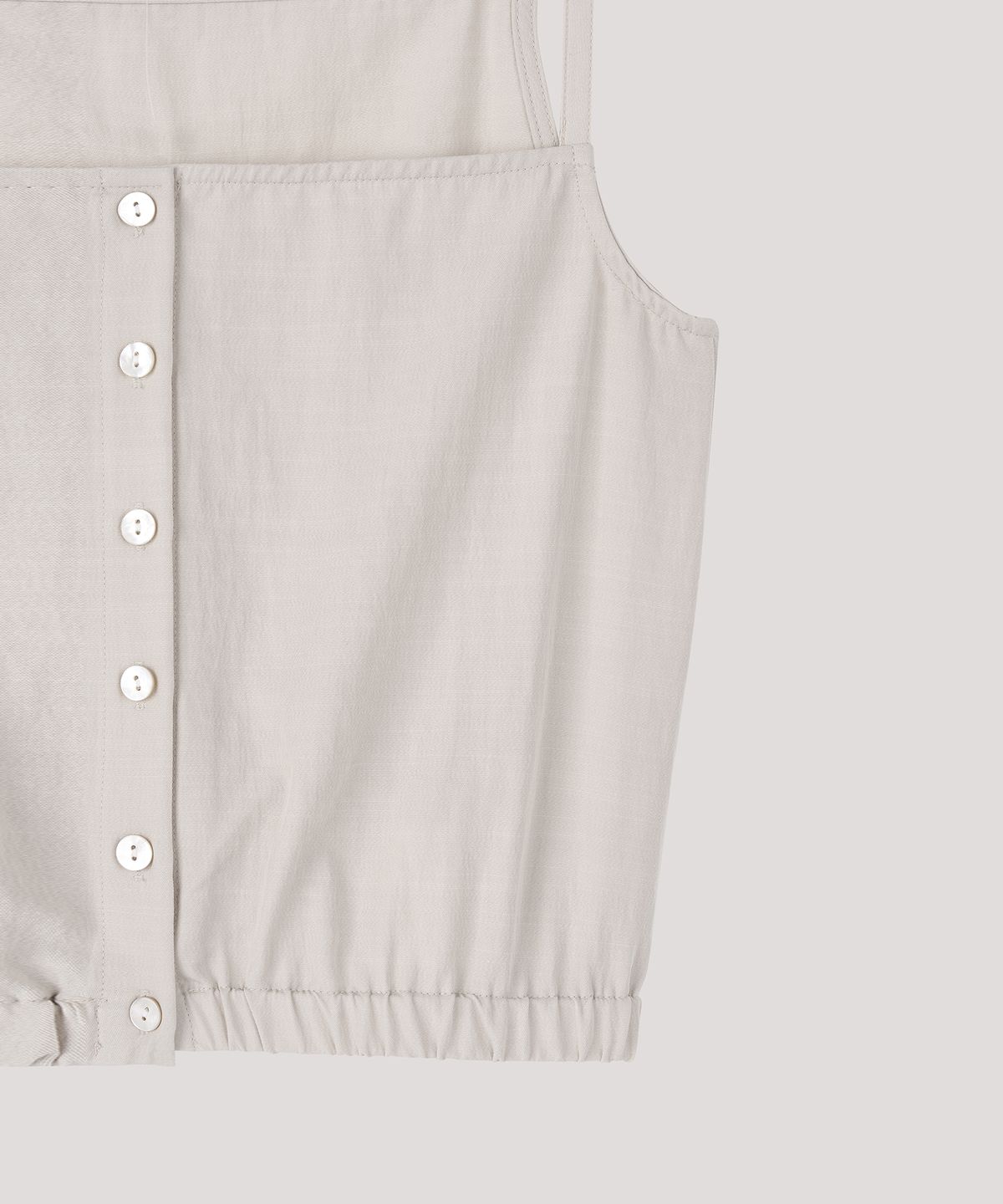 더 릴(THE LILLE) Button Sleeveless Blouse_Beige