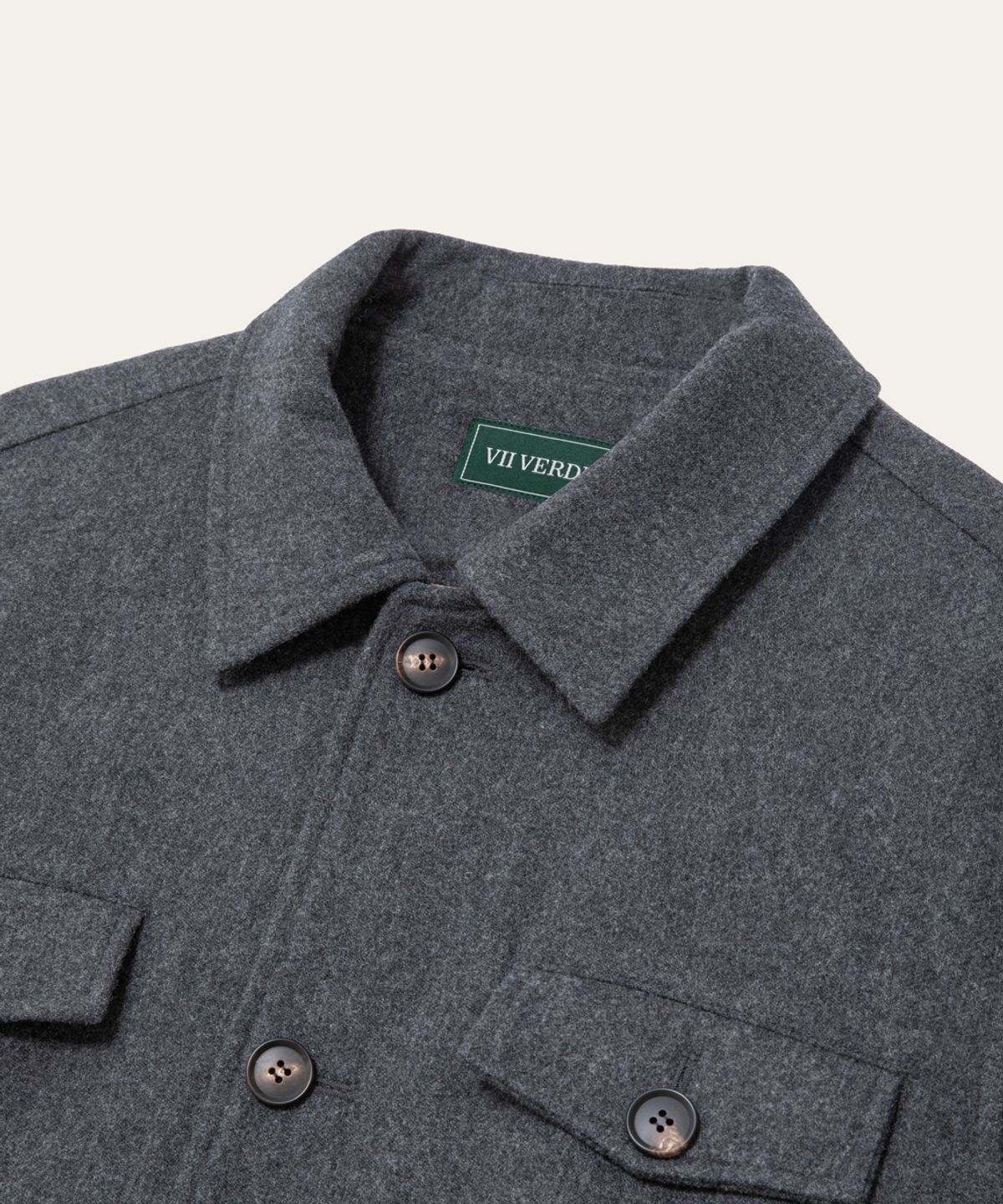 비베르데(VIIVERDE) Evening Wool Blouson Grey