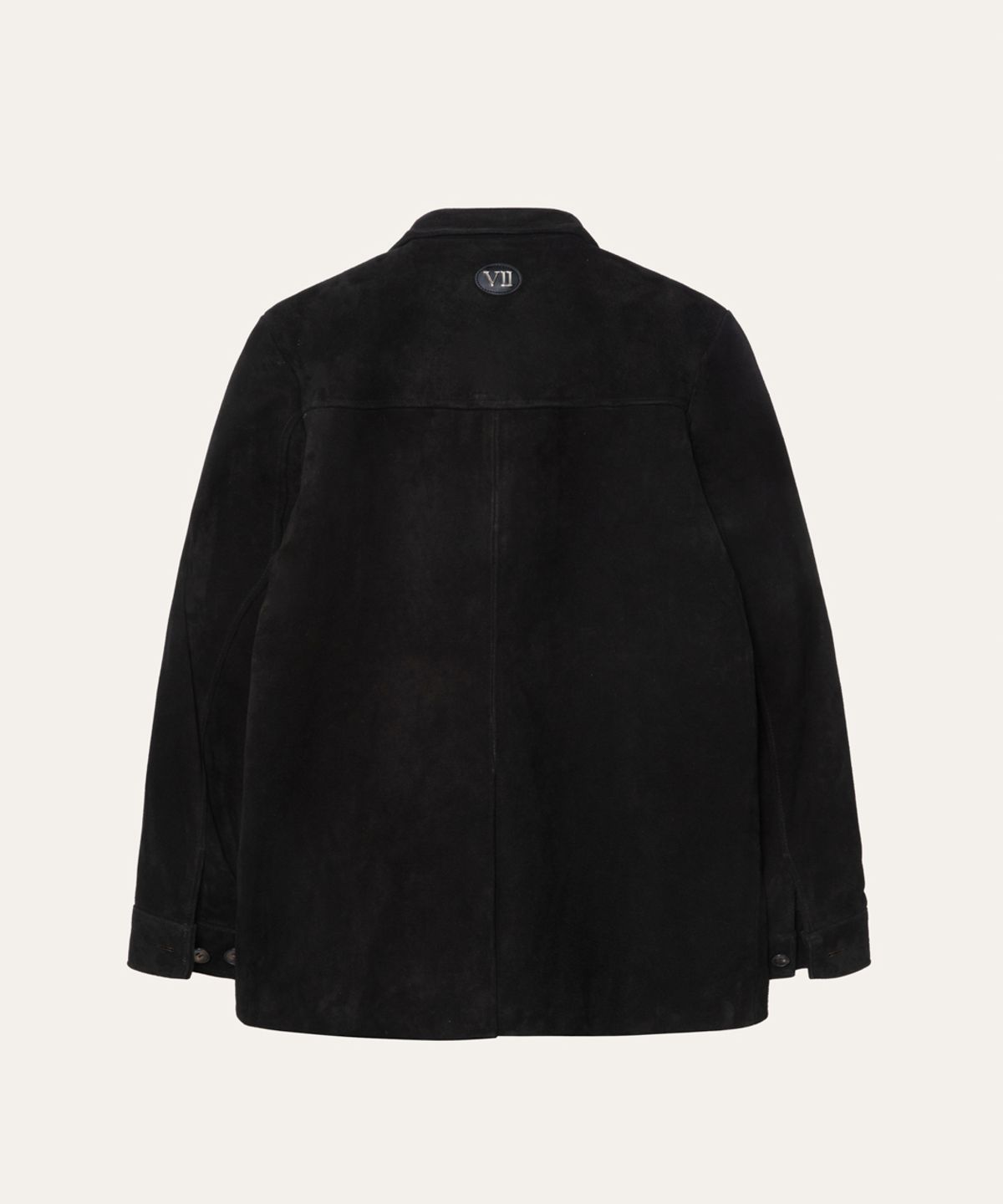 비베르데(VIIVERDE) Button Up Suede Jumper Black