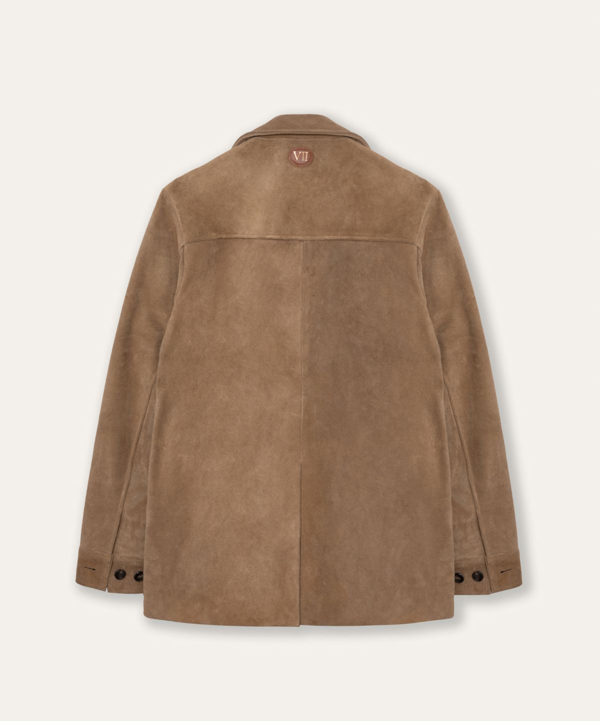 비베르데(VIIVERDE) Button Up Suede Jumper Camel
