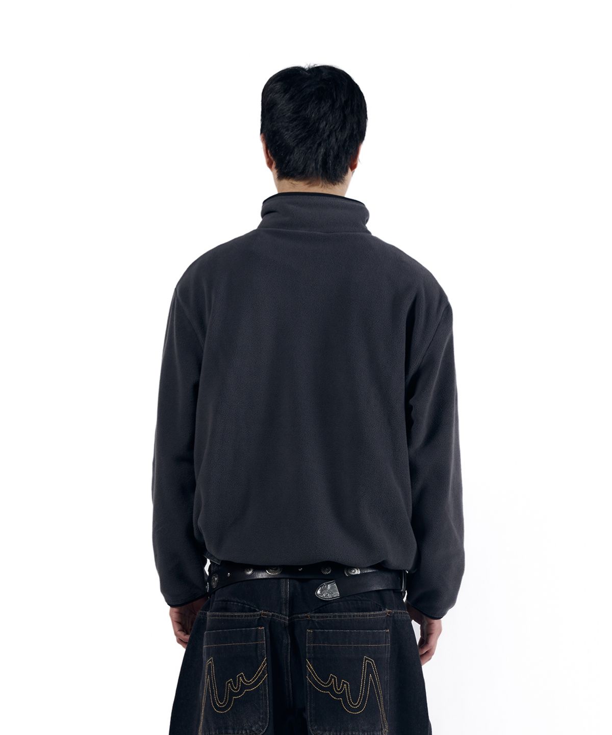 아캄(AAKAM) Contrast Fleece Jacket (Gray)