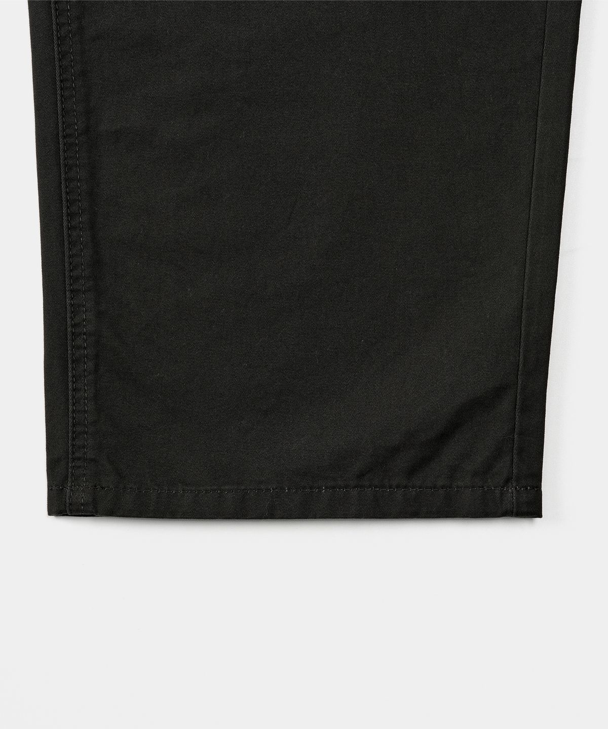 엑스컨테이너(EXCONTAINER) 커브드 와이드 코튼 팬츠 (BLACK)