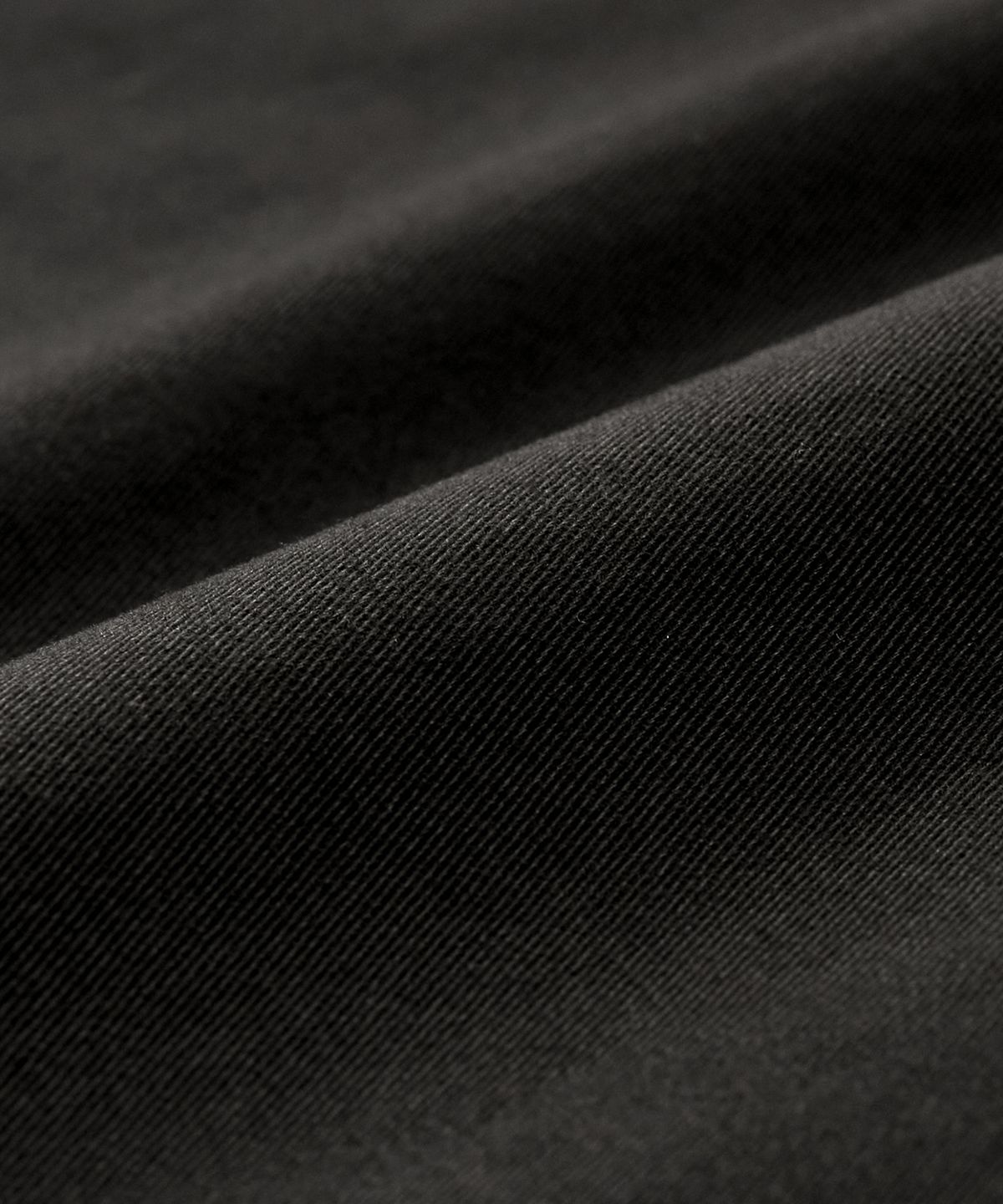 엑스컨테이너(EXCONTAINER) 커브드 와이드 코튼 팬츠 (BLACK)