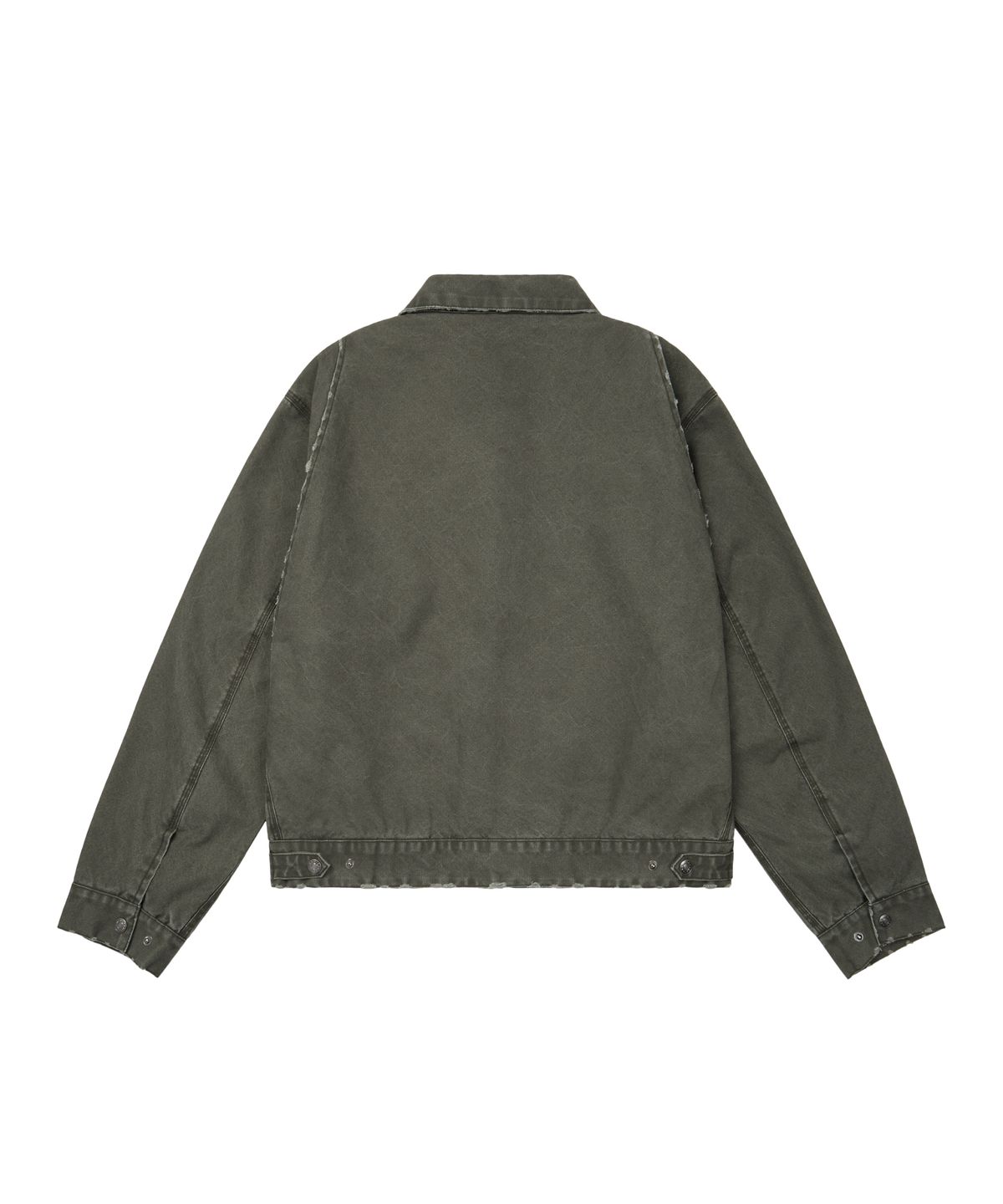 아캄(AAKAM) Walt Damaged Cotton Jacket (Khaki)