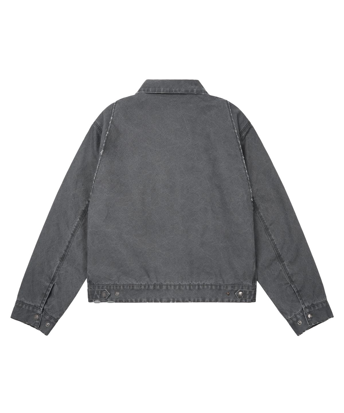 아캄(AAKAM) Walt Damaged Cotton Jacket (Black)