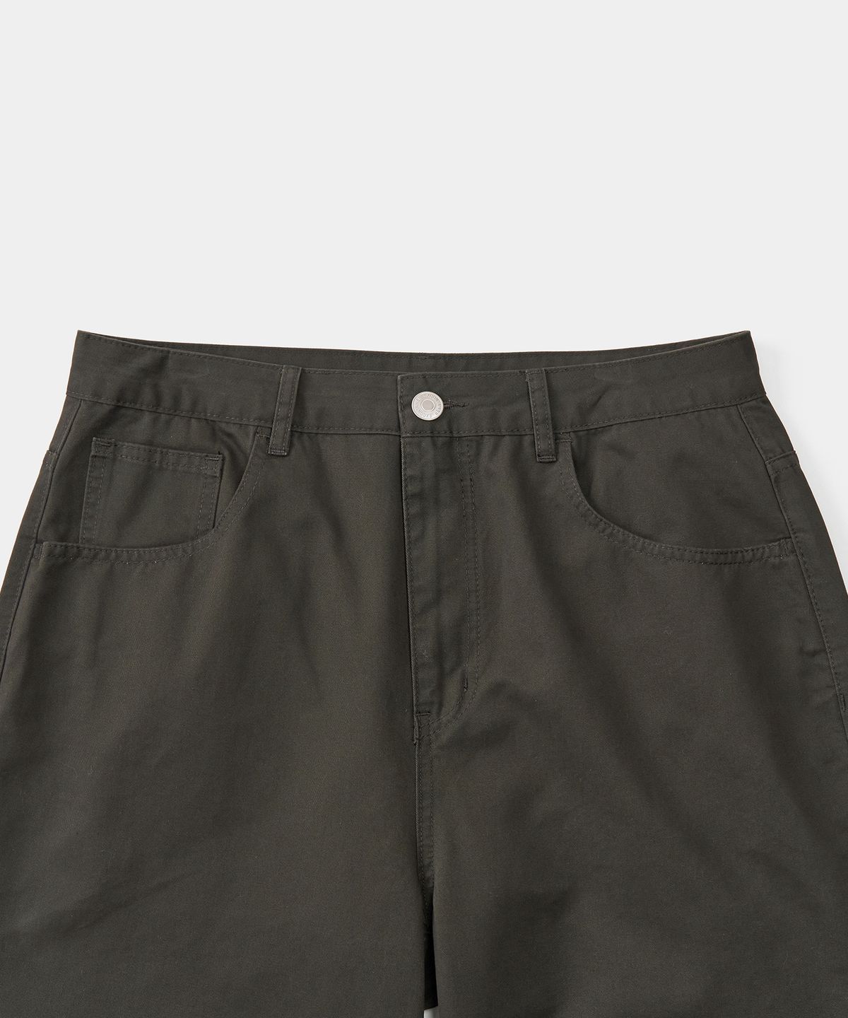 엑스컨테이너(EXCONTAINER) 커브드 와이드 코튼 팬츠 (BROWN)