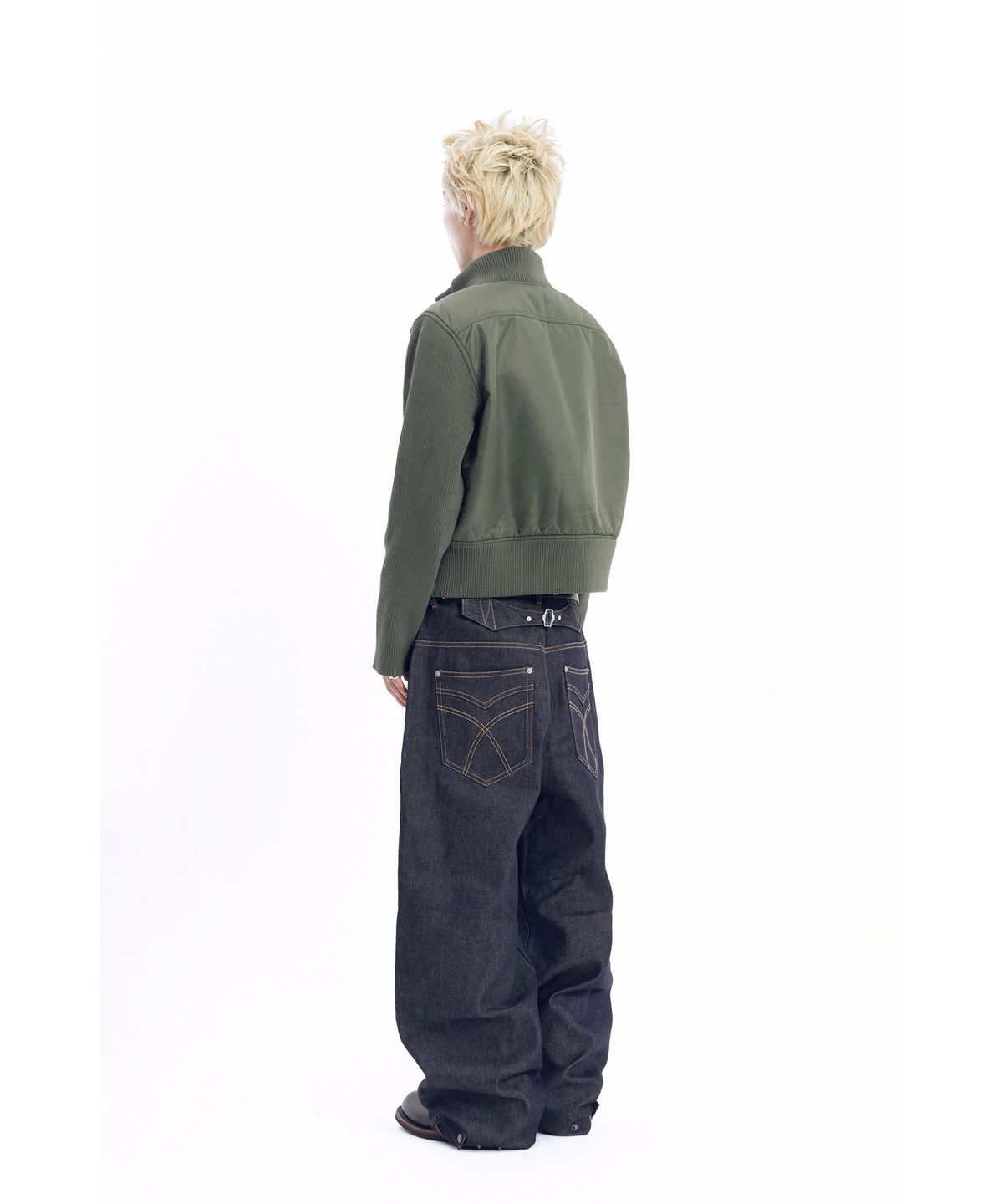 아캄(AAKAM) Knitted Nylon Jacket (Khaki)