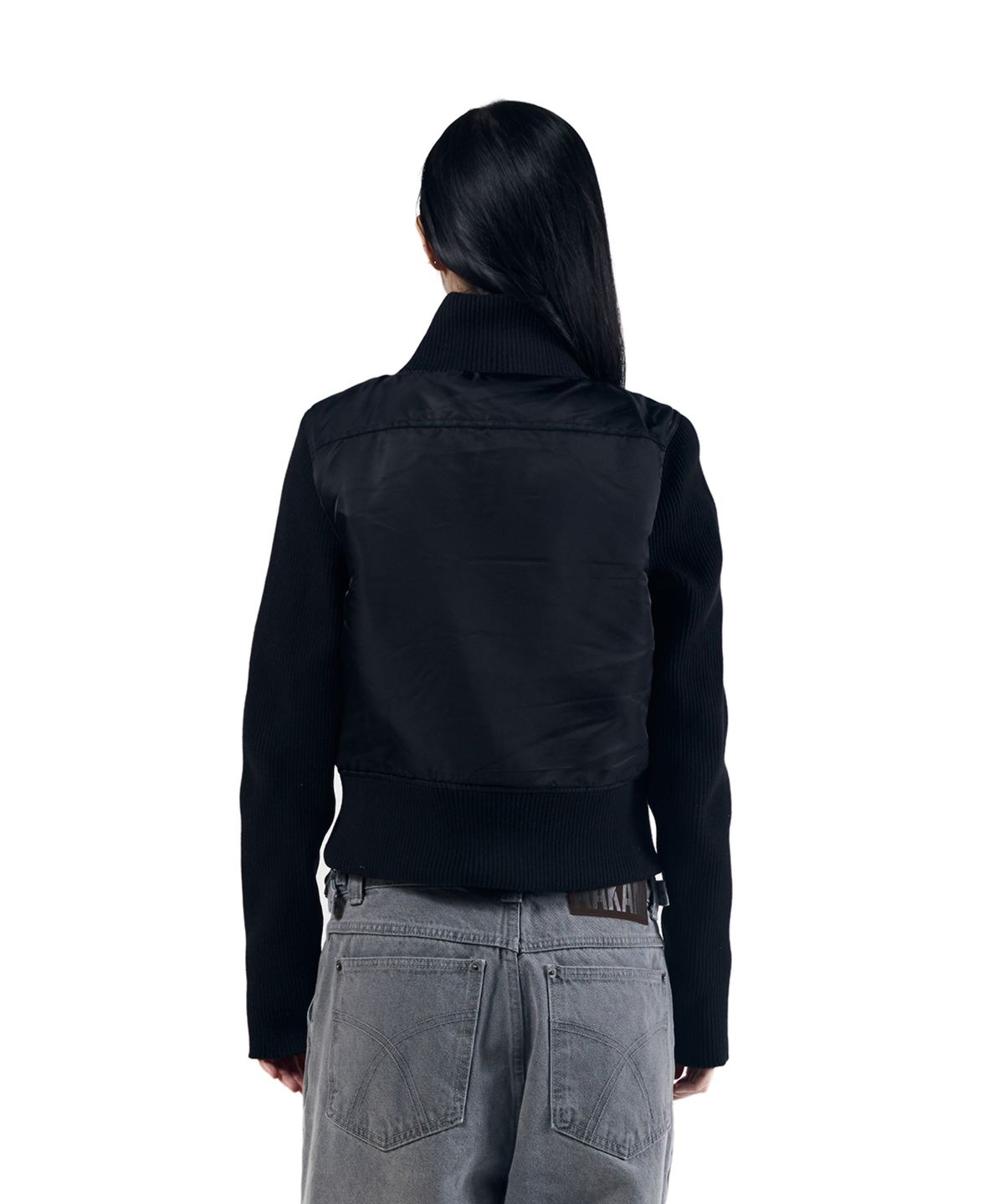 아캄(AAKAM) Knitted Nylon Jacket (Black)