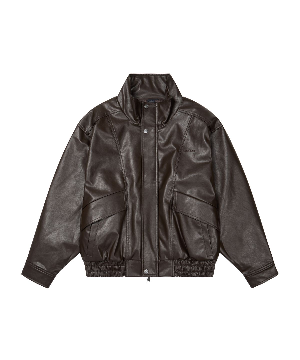 아캄(AAKAM) Dad Leather Jacket (Brown)