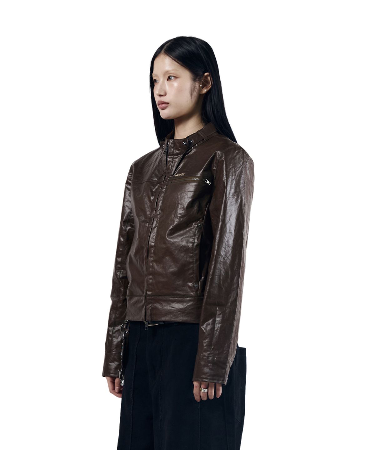 아캄(AAKAM) Technical Coated Jacket (Brown)