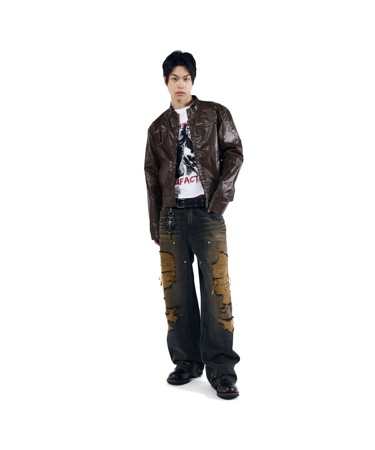 아캄(AAKAM) Technical Coated Jacket (Brown)