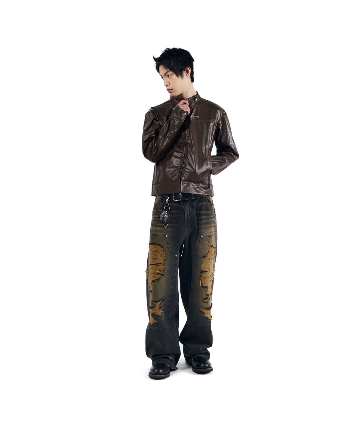 아캄(AAKAM) Technical Coated Jacket (Brown)
