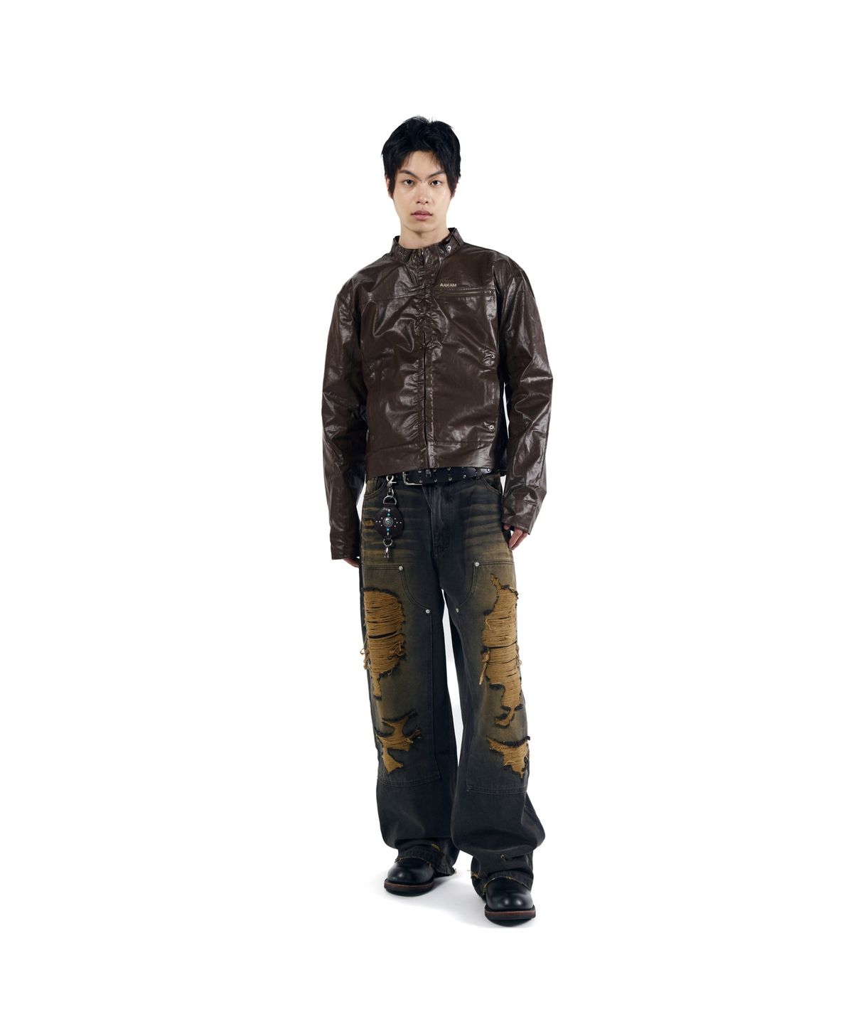 아캄(AAKAM) Technical Coated Jacket (Brown)